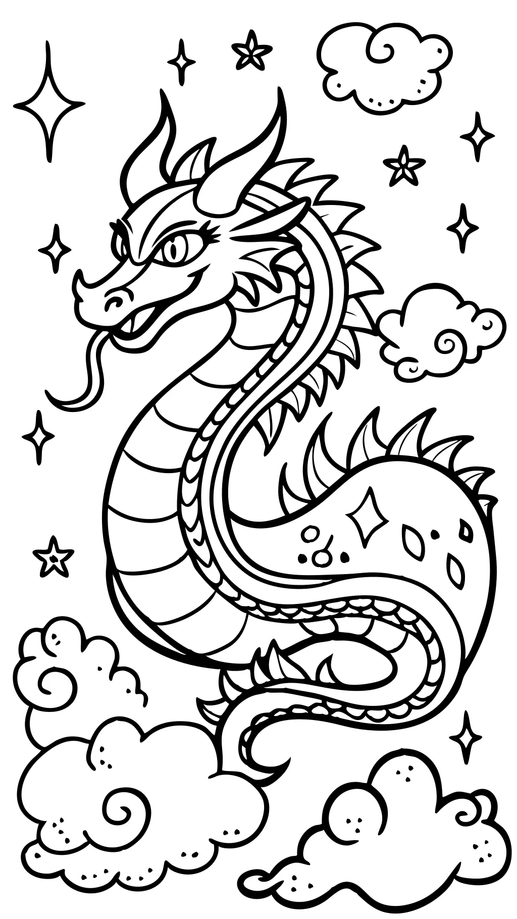 cool coloring pages dragon